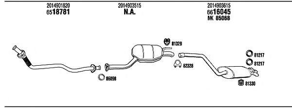 Exhaust System MB19002A