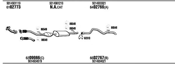 Exhaust System MB21008