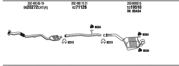 Exhaust System MB25023