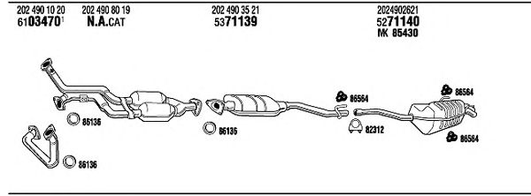 Exhaust System MB28040