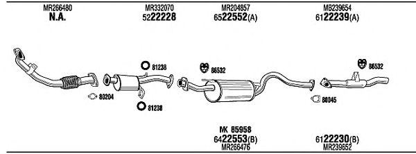 Exhaust System MI65541