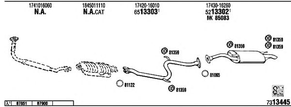 Exhaust System TO85857