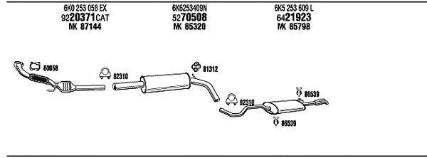Exhaust System VW20565