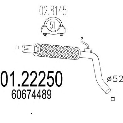 Exhaust Pipe 01.22250