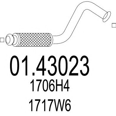 Exhaust Pipe 01.43023