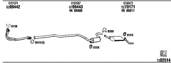 Exhaust System FO31260B