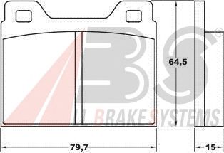Brake Pad Set, disc brake 36055