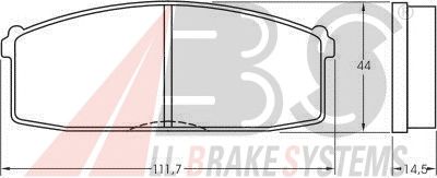 Brake Pad Set, disc brake 36158
