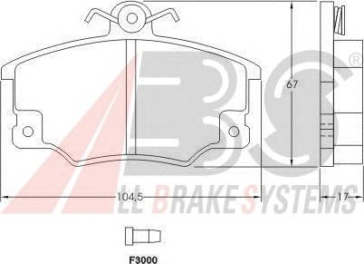 Brake Pad Set, disc brake 36521