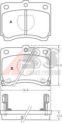 Brake Pad Set, disc brake 36574