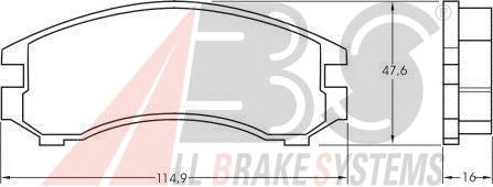 Brake Pad Set, disc brake 36611