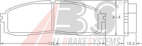 Brake Pad Set, disc brake 36626