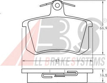 Brake Pad Set, disc brake 36818