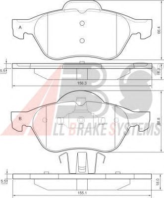 Brake Pad Set, disc brake 37217