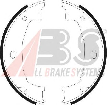 Brake Shoe Set, parking brake 9069