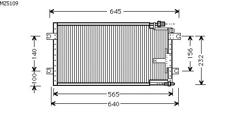 Condensator, airconditioning MZ5109