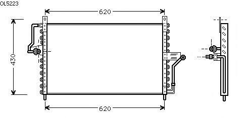 Condensator, airconditioning OL5223