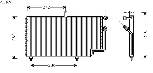 Condensator, airconditioning PE5169