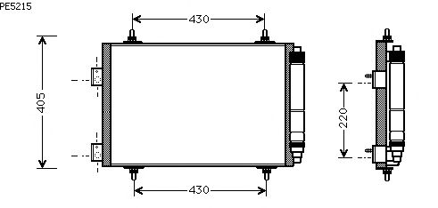 Condensador, ar condicionado PE5215