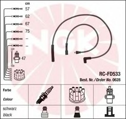 Ignition Cable Kit 0628