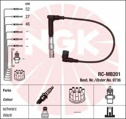 Ignition Cable Kit 0736