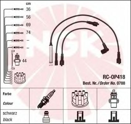 Ignition Cable Kit 0788
