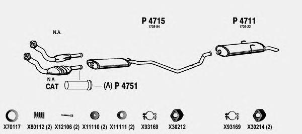 Exhaust System PE116