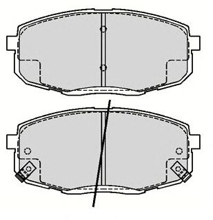 Комплект тормозных колодок, дисковый тормоз ADB31670