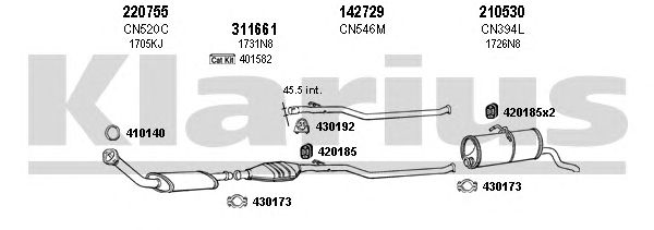 Exhaust System 180566E