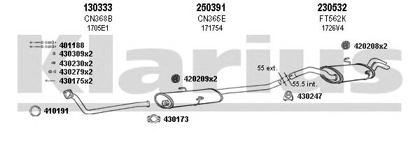 Exhaust System 630431E
