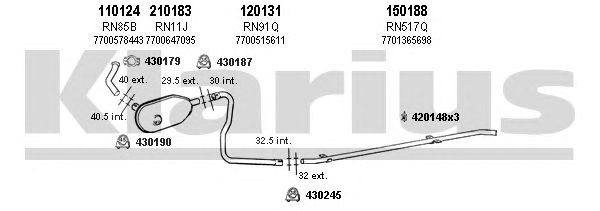 Exhaust System 720245E