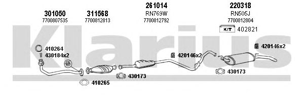 Exhaust System 720827E