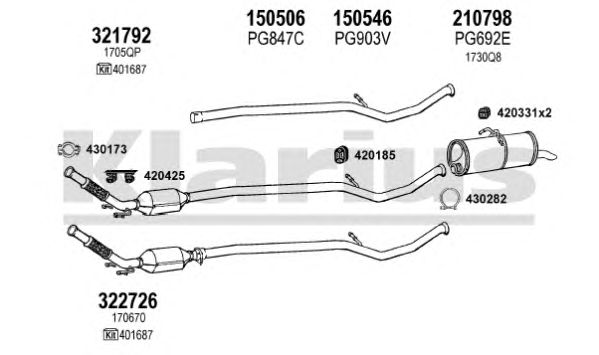 Exhaust System 180655E