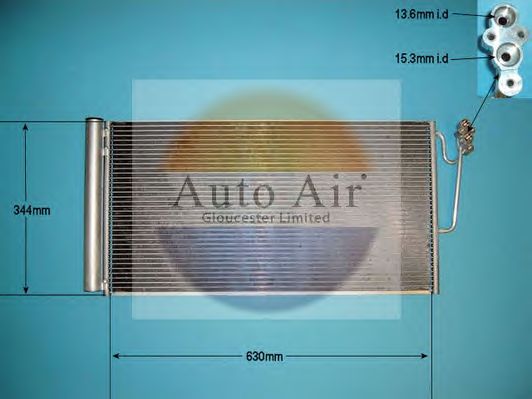 Condensador, ar condicionado 16-8917