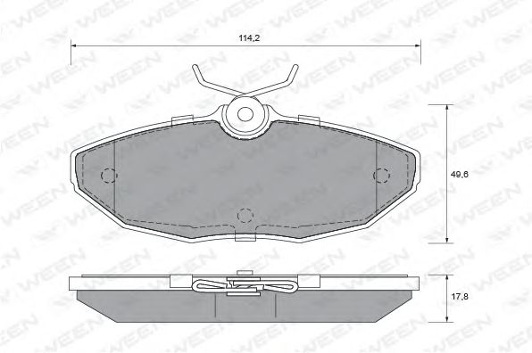 Brake Pad Set, disc brake 151-1842
