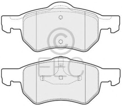 Комплект тормозных колодок, дисковый тормоз BRP1229
