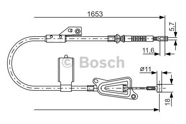Cable, parking brake 1 987 477 915