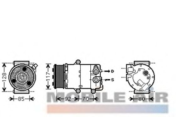 Compressor, airconditioning 1800K415