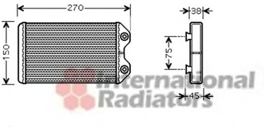 Heat Exchanger, interior heating 53006369