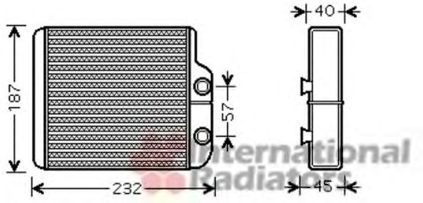 Heat Exchanger, interior heating 53006368
