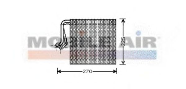 Evaporator, air conditioning 0900V233