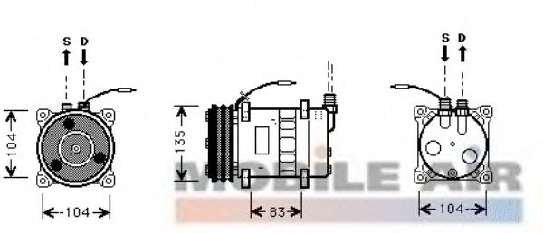 Compressor, airconditioning 5900K052