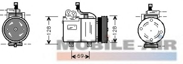 Compressor, air conditioning 8200K065