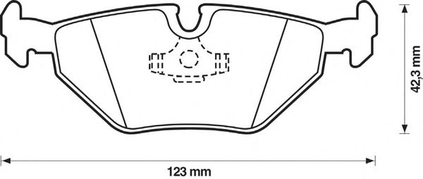 Kit de plaquettes de frein, frein à disque 571387D