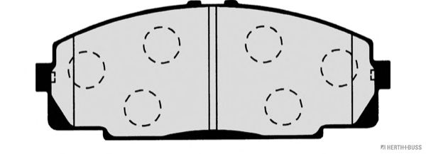Комплект тормозных колодок, дисковый тормоз J3602083
