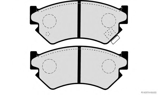 Brake Pad Set, disc brake J3607007