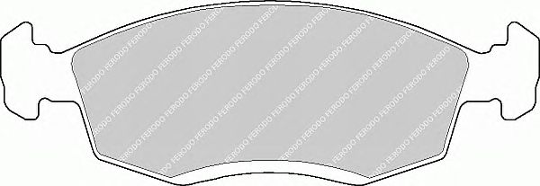 Комплект тормозных колодок, дисковый тормоз FSL579
