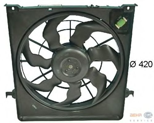 Fan, motor sogutmasi 8EW 351 043-371