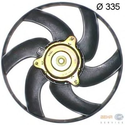 Fan, motor sogutmasi 8EW 351 043-511