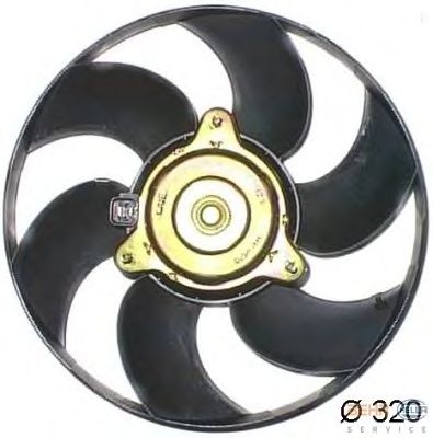 Fan, motor sogutmasi 8EW 351 044-121